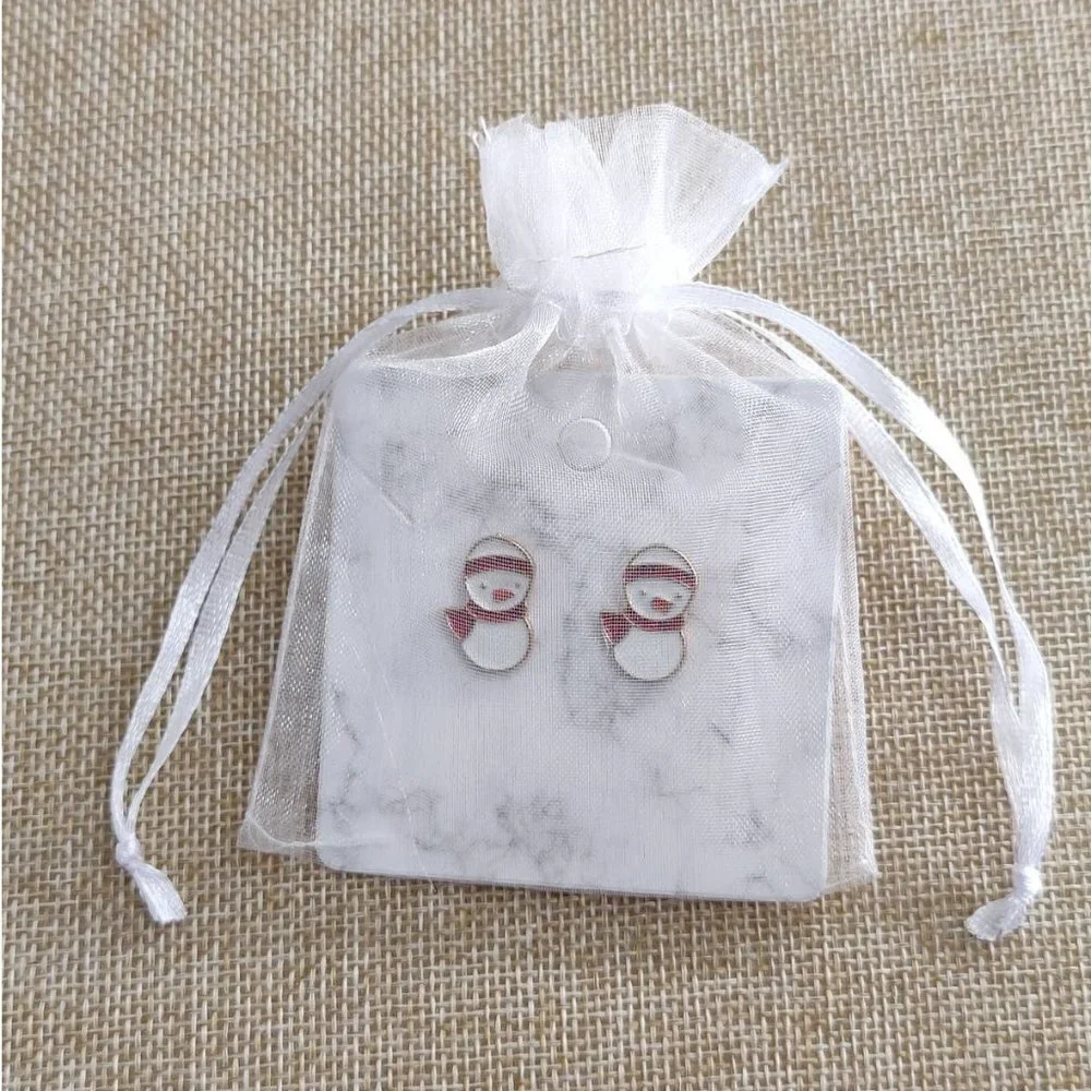 Christmas Snowman Stud Earrings